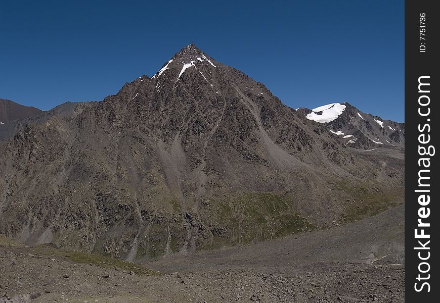 Peak in Tien Shan Mountains. Peak in Tien Shan Mountains