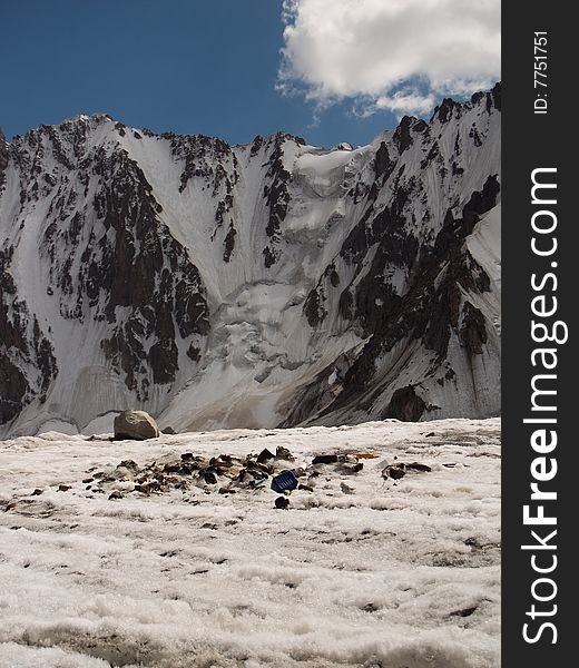 Pollution in the mountains