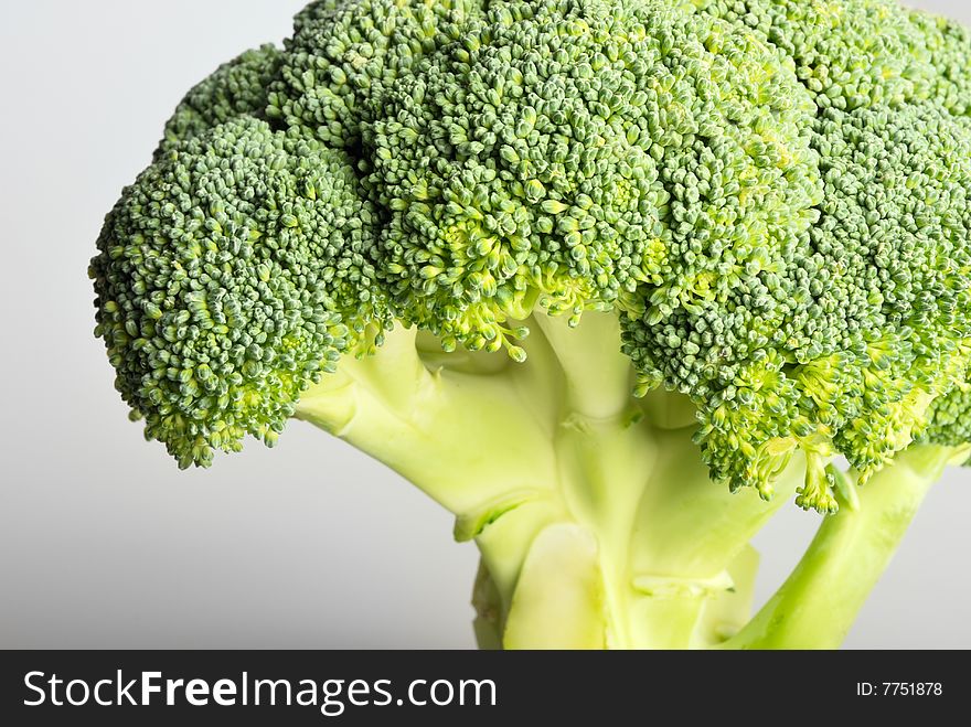 Green broccoli (brassica oleracea)