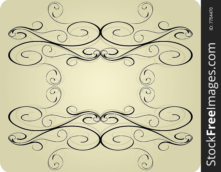 Retro vintage frame.
vector illustration.