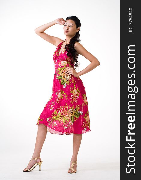 Stylish asian young woman tall and slim. Stylish asian young woman tall and slim