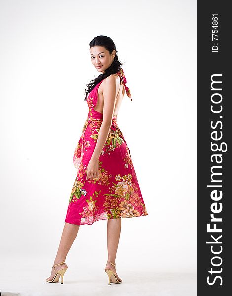 Stylish asian young woman tall and slim. Stylish asian young woman tall and slim