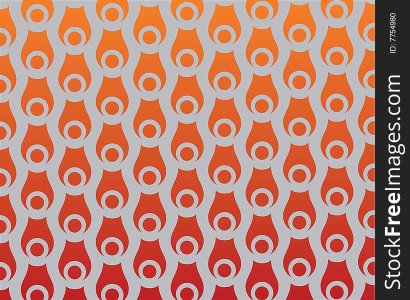 Eye wallpaper, orange drops decor