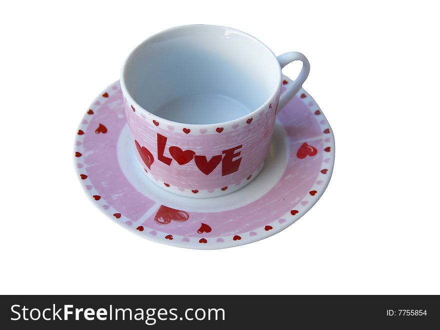 Beautiful Empty Cup To The Valentine S Day.
