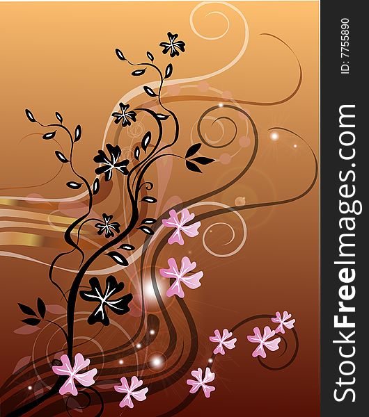 Adstract painted floral  background  for wallpapers or designs. Adstract painted floral  background  for wallpapers or designs