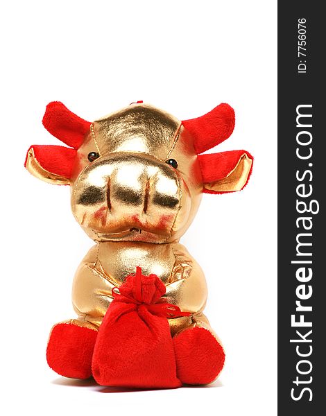 Toy cow for chinese year