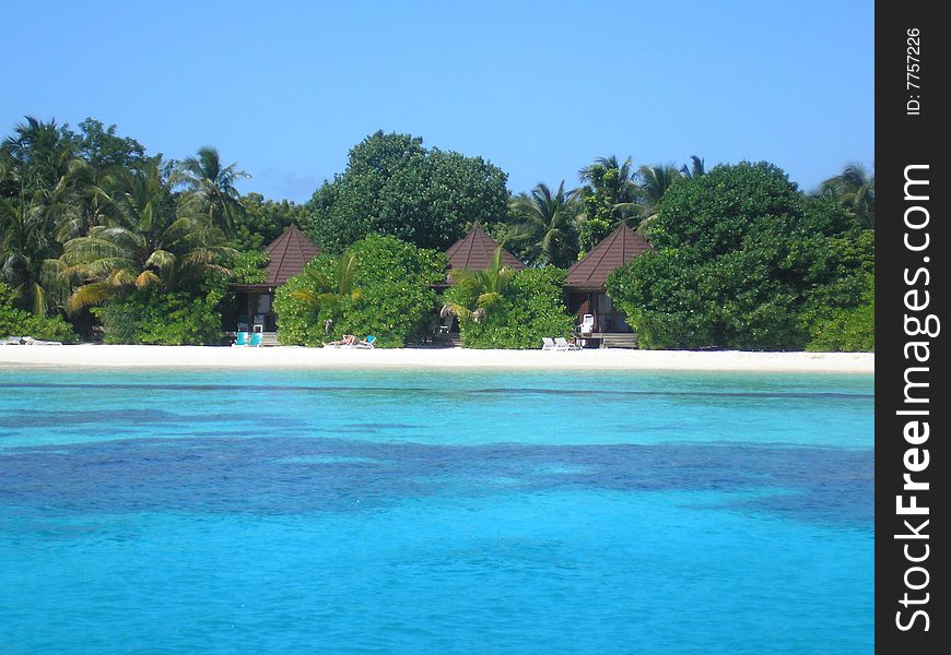 Romantic, relaxing, paradise island in the Indian Ocean