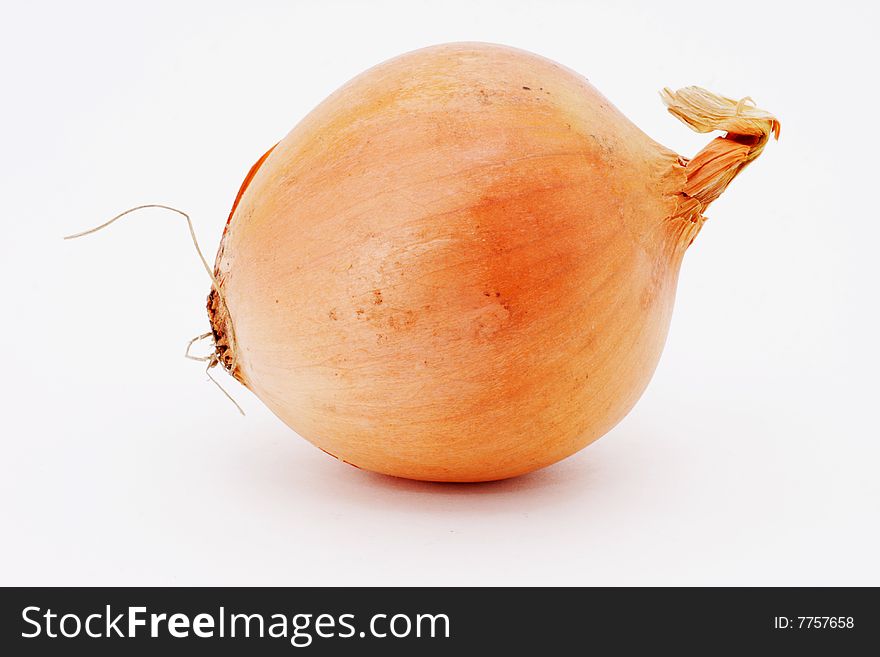 Macro image of fresh yellow onion