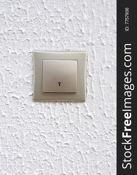 Wall button for ring a bell. Wall button for ring a bell