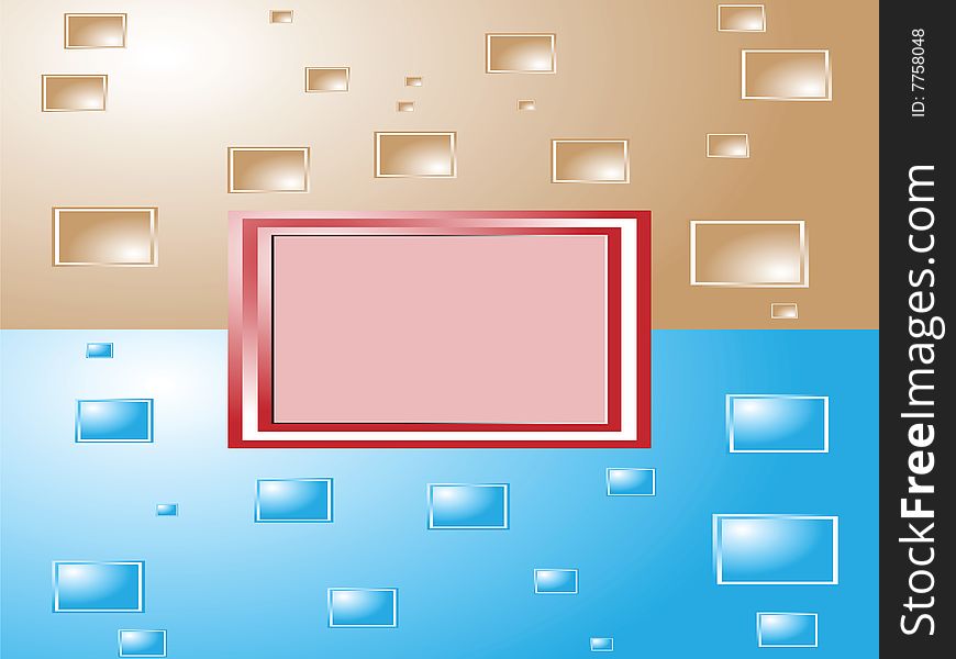 Abstract background with some nice rectangles. Eps8, vector, easy resizing or change colors.