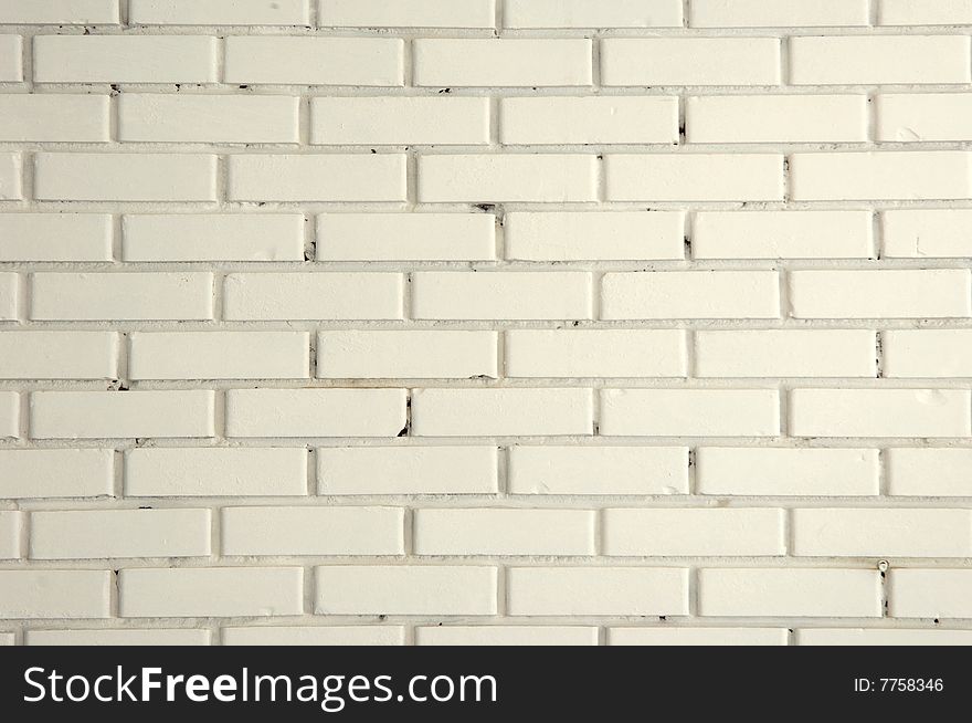 White brick texture for background