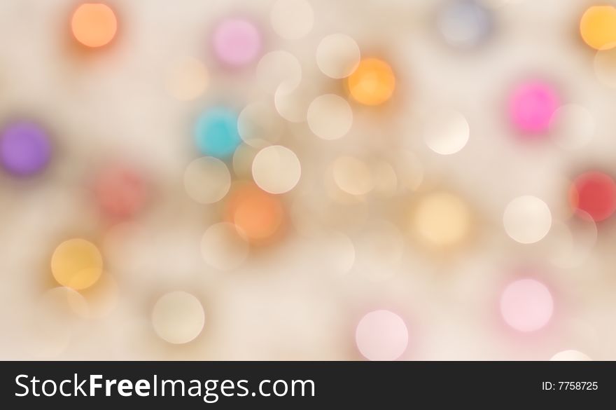 Multi colored light spots background. Multi colored light spots background