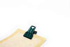 Paper Note With Clip Stock Image Paper Note With Clip Stock Image