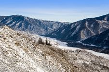 Chiki-Tamansky Mountain Pass And Clear Sky Royalty Free Stock Images Chiki-Tamansky Mountain Pass And Clear Sky Royalty Free Stock Images