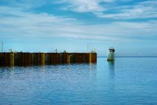 Dock For Ferries In The St.Lawrence River Stock Image Dock For Ferries In The St.Lawrence River Stock Image