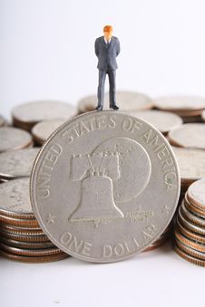Silver Dollar Stock Photo