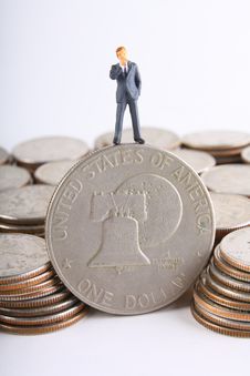 Silver Dollar Royalty Free Stock Photo
