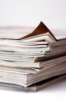 A Stack Of Magazines Royalty Free Stock Photo A Stack Of Magazines Royalty Free Stock Photo