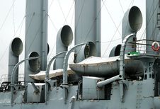 Saint Petersburg, Cruiser Aurora (detail) Stock Images Saint Petersburg, Cruiser Aurora (detail) Stock Images