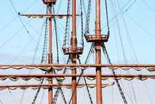 Masts Of Old Ship Stock Photo Masts Of Old Ship Stock Photo