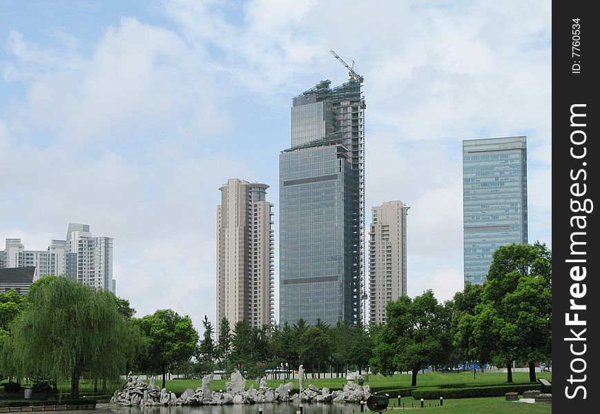 Beautiful landscape of modern city,Shanghai,china. Beautiful landscape of modern city,Shanghai,china