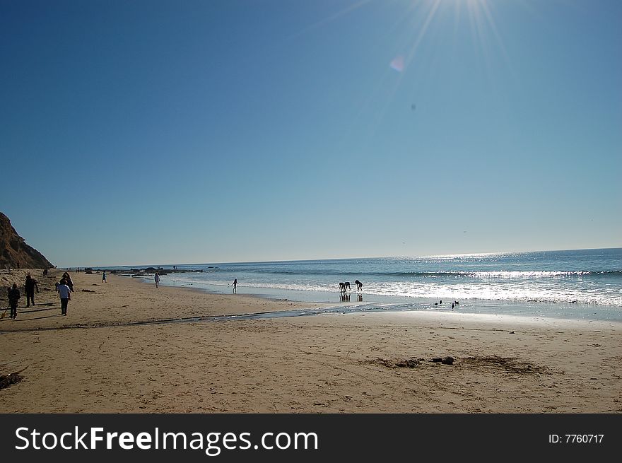 Sea shore view at Corona Del Mar. Sea shore view at Corona Del Mar