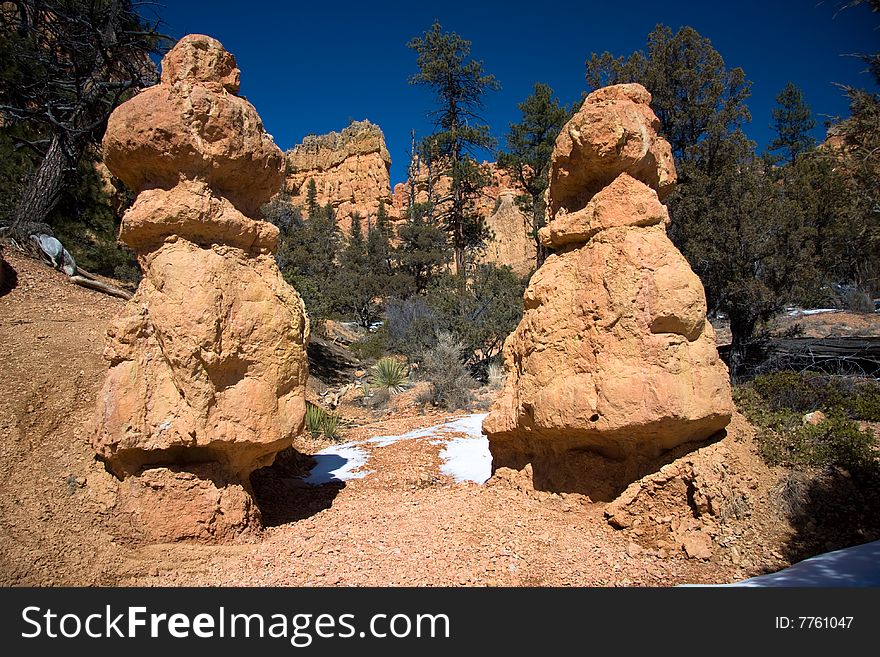 Red Rock Canyon Twin Hoodoos