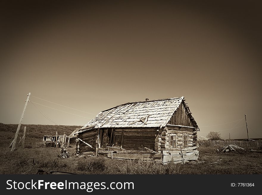 Desert Village (sepia)