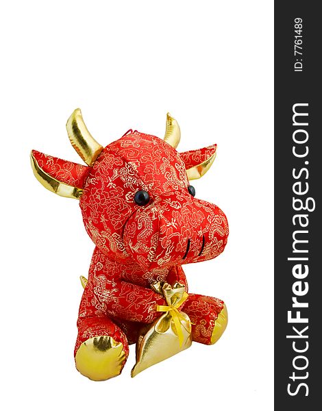 Chinese Year of the Ox cloth toys. Chinese Year of the Ox cloth toys