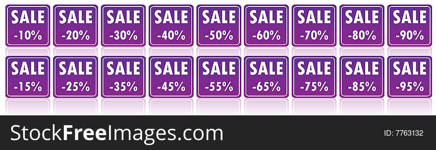 Stickers for sale white letters on a purple background