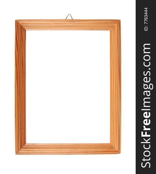 Simple wooden picture frame with copy space. Simple wooden picture frame with copy space