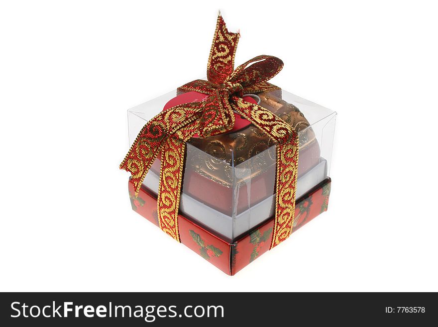 Gift isolated on a white background. Gift isolated on a white background