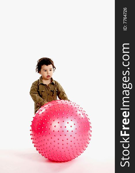 Boy with the pink ball