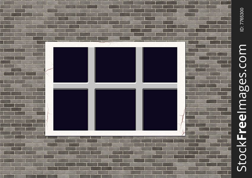 Illustration of a prison cell window