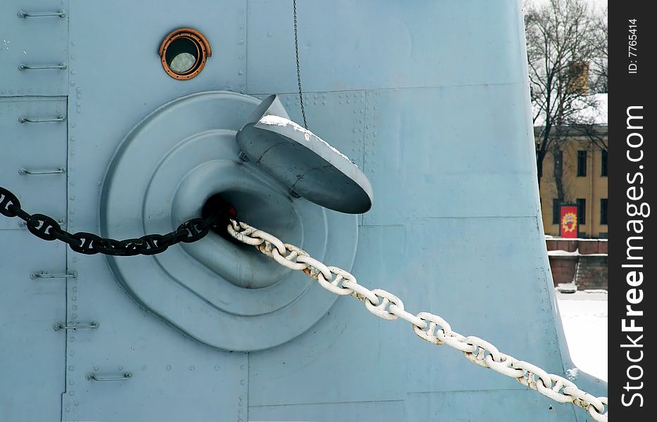 Saint Petersburg, Cruiser Aurora (detail)