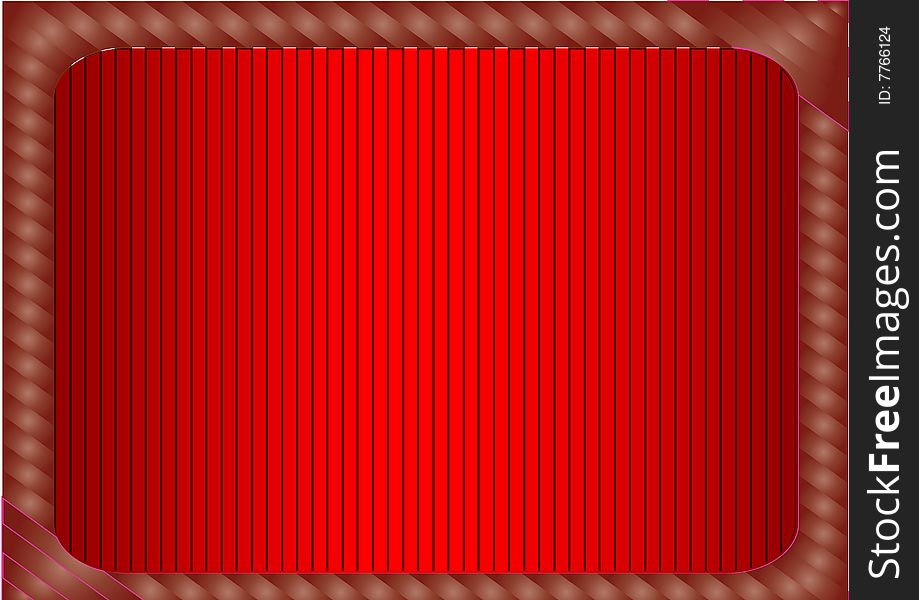 Abstract red background with frame