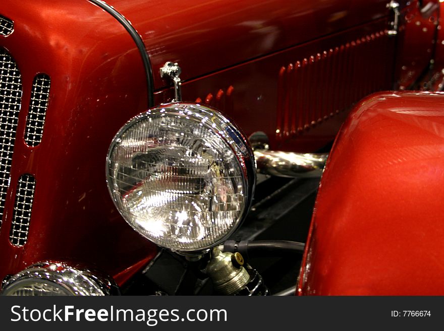 Vintage car headlight