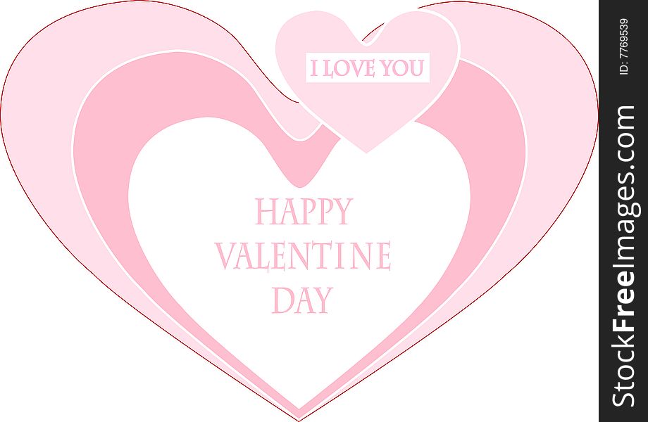 I love you.Valentine day.Vector illustration.