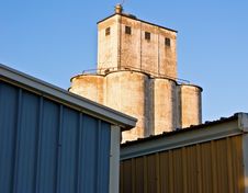 Grain Silo Royalty Free Stock Photo