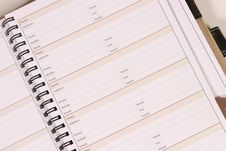 Day Planner Royalty Free Stock Images