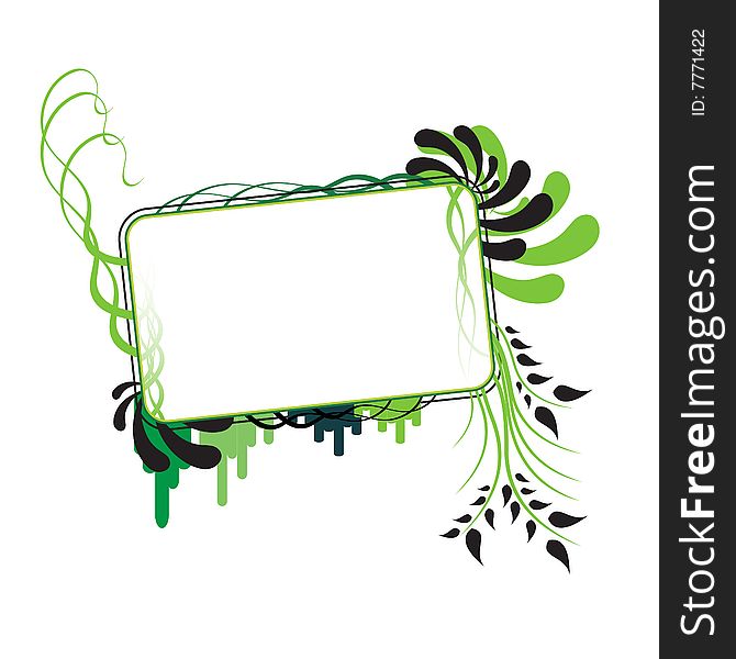 Flower frame illustration for any artworks & ideas. Flower frame illustration for any artworks & ideas