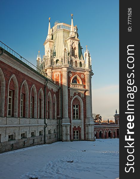 Tsaritsyno palace in Moskow, Russia