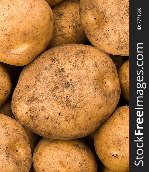 Vegetable agriculture a potato an abstract background