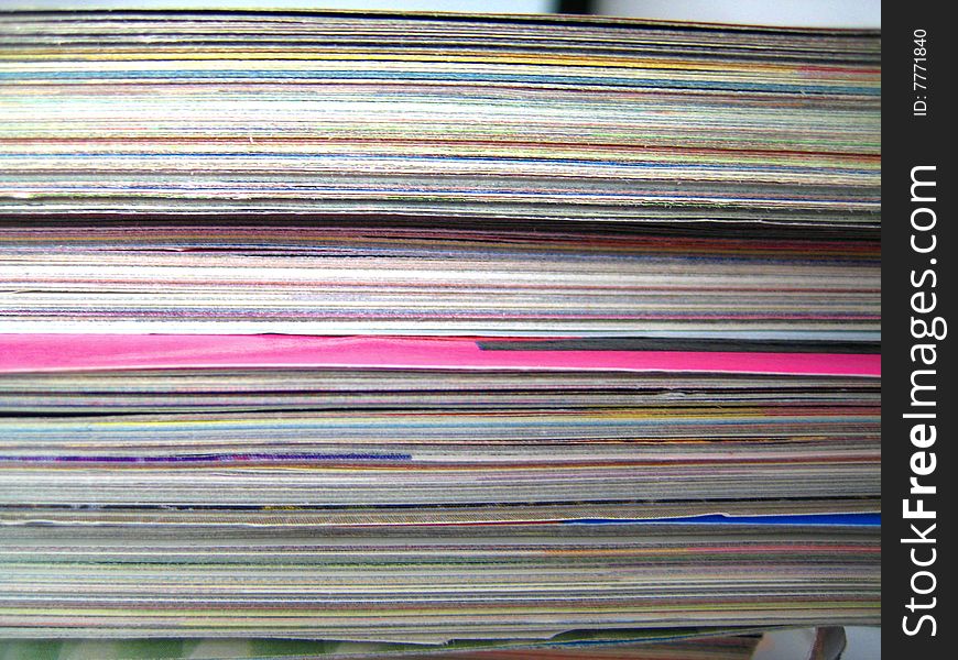 This is a pile of magazines.
