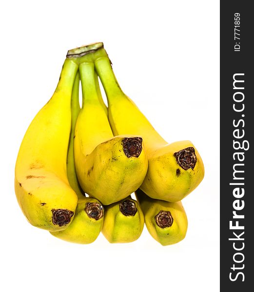 Bananas isolated on white background.