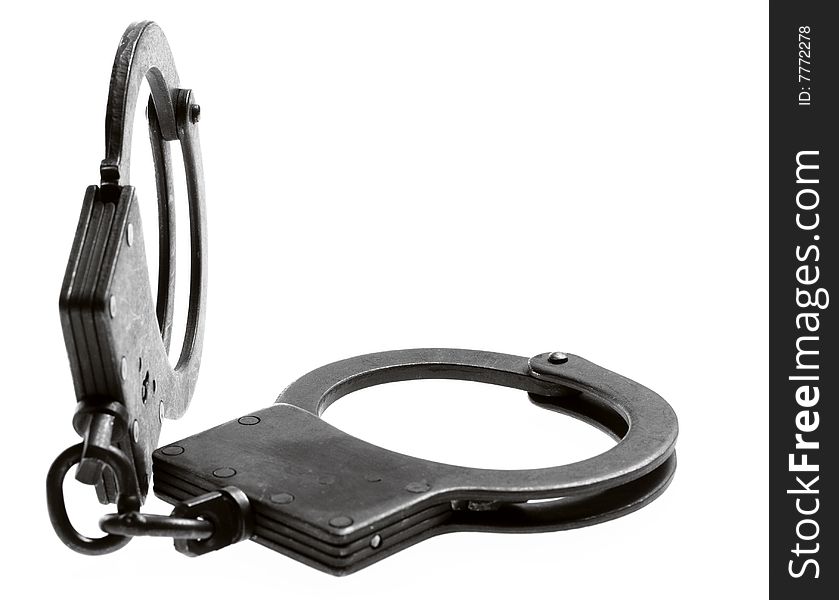 Handcuffs Isolated On White