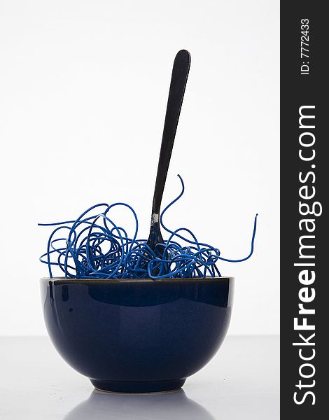 Blue Cyber Noodles