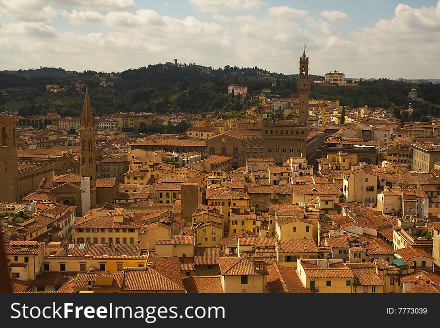 Florence Overview With Towers
