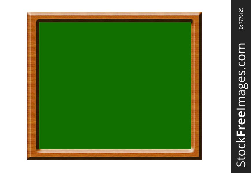 Blackboard illustration on white background. isolated object