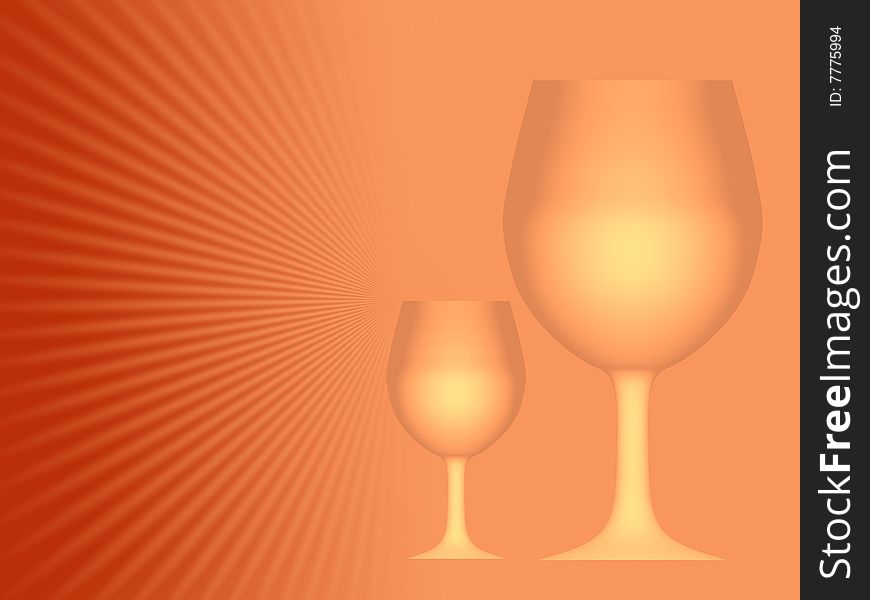 Different detail of abstract Background appear with isolated wine glass. Different detail of abstract Background appear with isolated wine glass